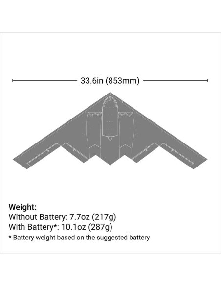 Furtif Micro B-2 turbine 30mm (x2) BNF Basic E-flite EFLU09050