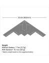 Furtif Micro B-2 turbine 30mm (x2) BNF Basic E-flite EFLU09050