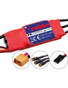 Contrôleur 40/60A 3/4S Ro-Control V2 Bec 5v 5A Robbe 8739