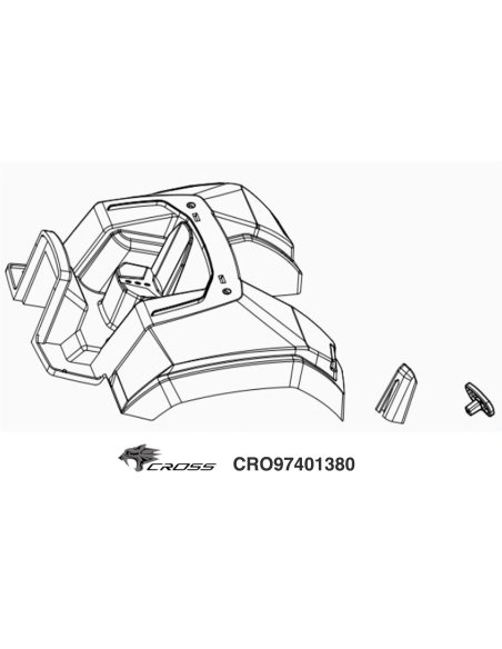 Cross Rc Tracteur TL4 Poste de pilotage avec ailes CRO97401380