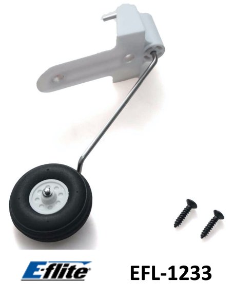 E-flite EFL-1233 roulette de queue Extra 330 SC 1,3M