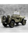 Jeep willys 1/10 ème maquette complète + radio + éclairage - vue 4