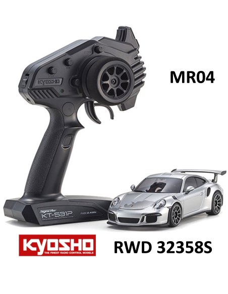 Mini-Z Porsche 911 GT3 RS Argent (silver) MR04 RWD 32358S