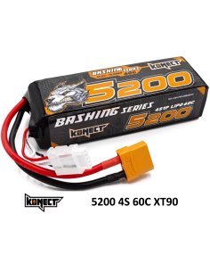Batterie Lipo 5200 Mah 4S 60C prise XT90 Konect