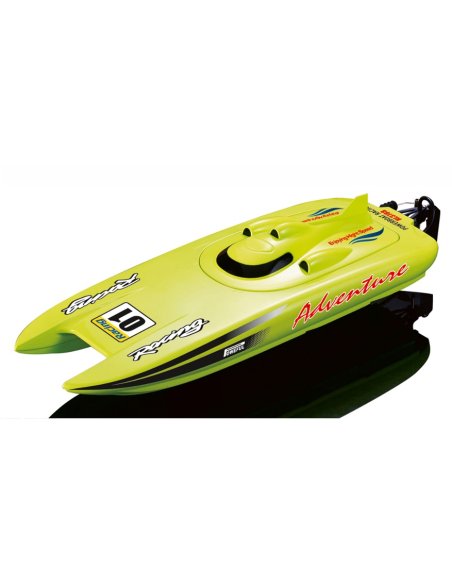 Bateau Catamaran de course Adventure 450mm vert fluo