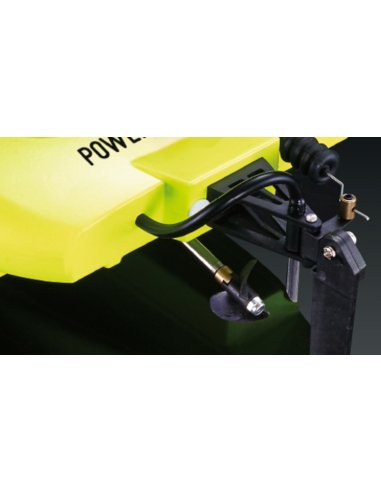 Bateau Catamaran de course Adventure 450mm vert fluo