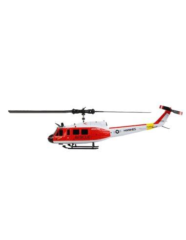 Helicoptère RC Bell UH-1D Marine Brushless 6 canaux complets