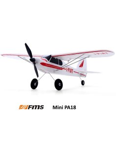 FMS Avion PA18 500mm RTF Complet avec radio