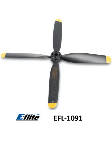 E-flite EFL-1091 Hélice 4 pales UMX P51 " Detroit Miss "