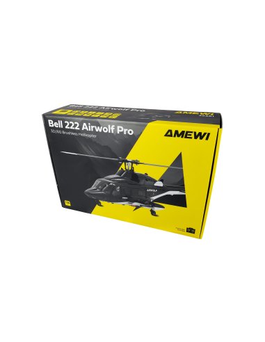 Helicoptère RC Airwolf bell 222 pro 6 canaux Complet