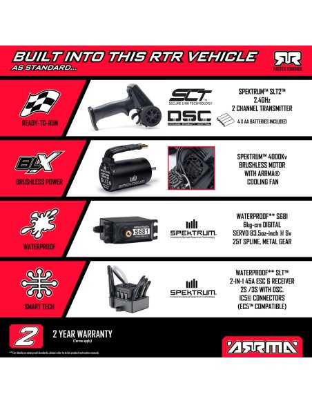 Arrma Quake Monster truck brushless 80 KM/H 223S RTR