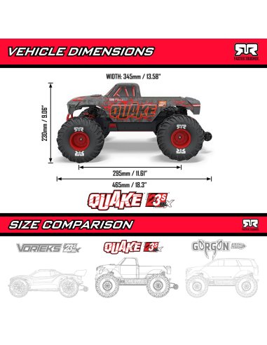 Arrma Quake Monster truck brushless 80 KM/H 223S RTR