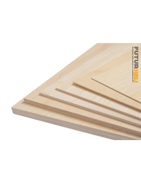 Contreplaqué bouleau 0,8mm 60x30cm  futurheli France