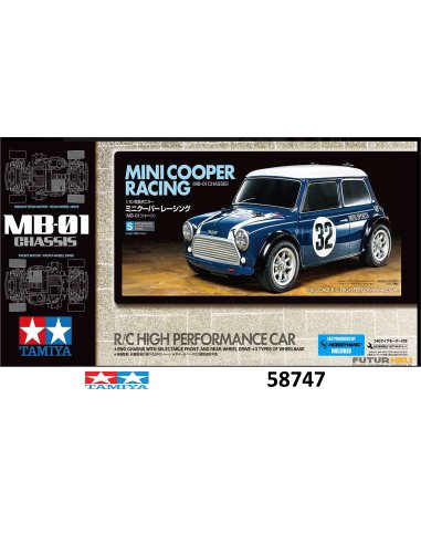 Mini Cooper Racing Tamiya 58747 châssis MB01