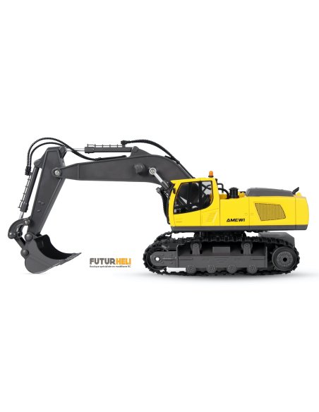 Pelle mécanique à godet metal complète 16 canaux 1:18 ème