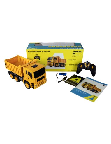 Camion benne basculante + radio + batterie 1/18 ème RTR