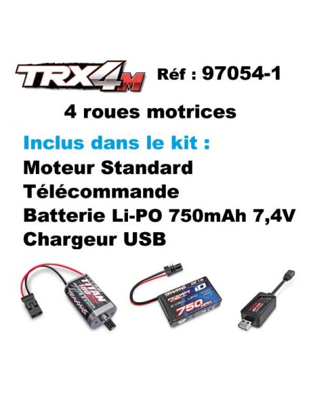 équipement traxxas defender trx-4m