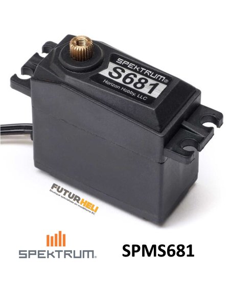 Servo S681 Pignons metal 8,6 kg crantage 25 dents Spektrum SPMS681