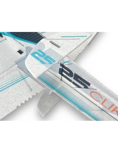 Avion Indoor Clik 25 bleu 840mm EPP super combo motorisation Avion Indoor Clik 25 bleu 840mm EPP super combo motorisation