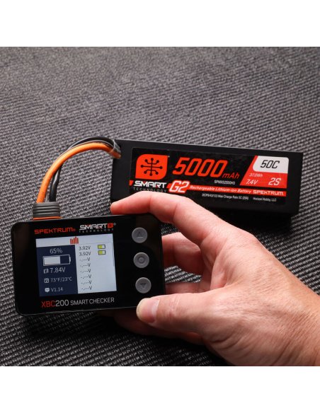 Batterie Checker + testeur servo et récepteur Spektrum SPMXBC200