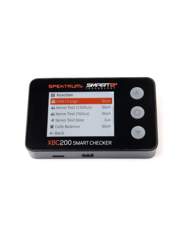 Batterie Checker + testeur servo et récepteur Spektrum SPMXBC200