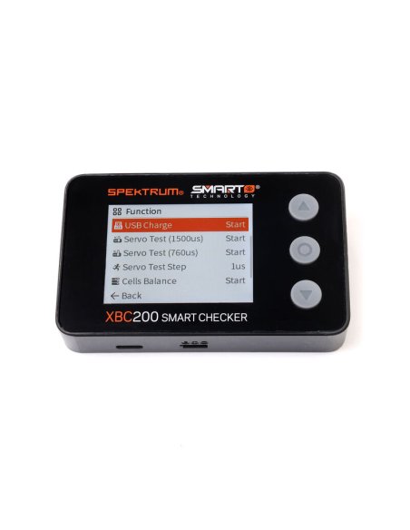 Batterie Checker + testeur servo et récepteur Spektrum SPMXBC200