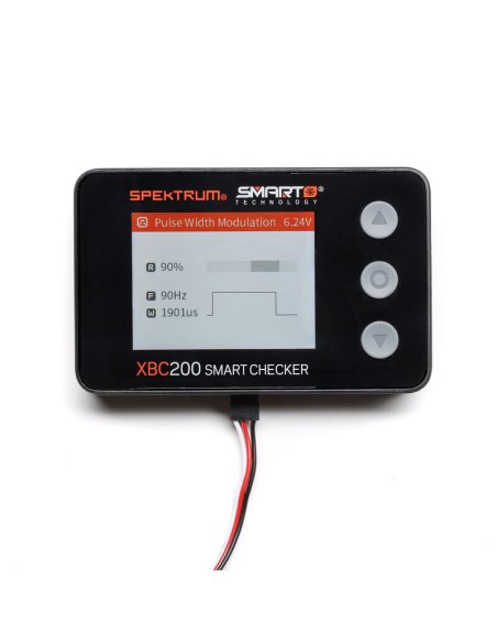 Batterie Checker + testeur servo et récepteur Spektrum SPMXBC200