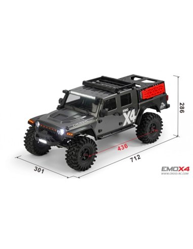 Cross-RC Emo X4 RTR 1/8 ème Brushed Kit Gris CRO90100175