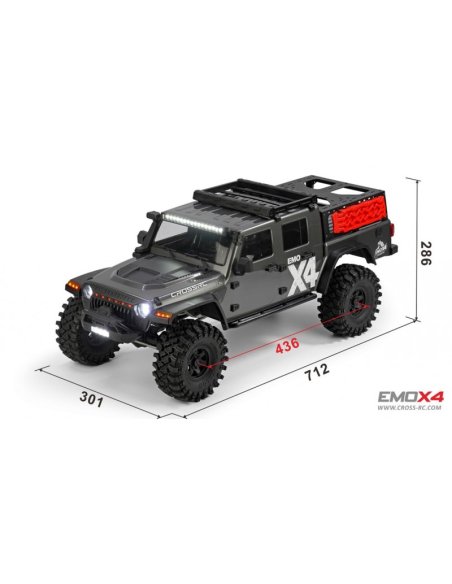 Cross-RC Emo X4 RTR 1/8 ème Brushed Kit Gris CRO90100175