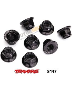 Traxxas 8447 ecrous 5mm noirs distribution Futurheli .