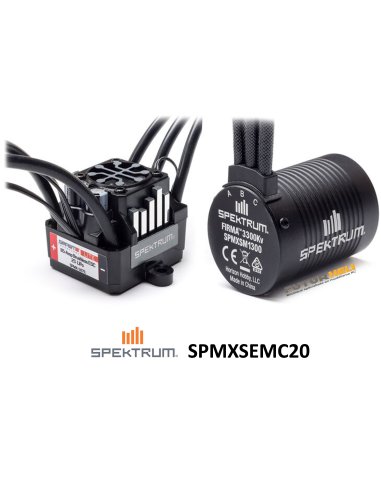 Motorisation Brushless 3300 Kv axe de 3,17 mm + esc 85A Spektrum SPMXSEMC20