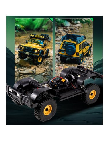 Land Rover 1/10 Discovery Camel trophy ARTR FMS11043RS-YL-SP