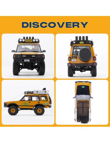 Land Rover 1/10 Discovery Camel trophy ARTR FMS11043RS-YL-SP