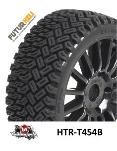 Roues complètes avec pneus 1/8 rally-cross Hexagone 17mm HTR-T454B