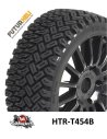 Roues complètes avec pneus 1/8 rally-cross Hexagone 17mm HTR-T454B