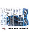 Sticker bleu pour Spirit NXt Evo de Hobbytech disponible chez futurheli rc  STICK-NXT-EVORR-BL.