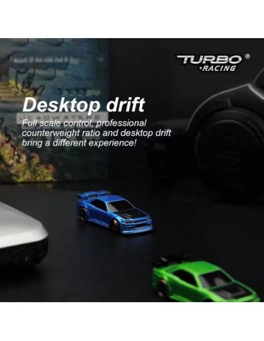 Micro Drift Turbo Racing 1/76 ème verte complète