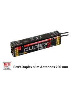 Récepteur Jeti duplex Rex 9 Slim antenne 200 mm