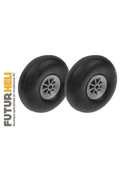 Revtec Roue avion 70 mm Axe 4mm (X2) distribution Futurheli