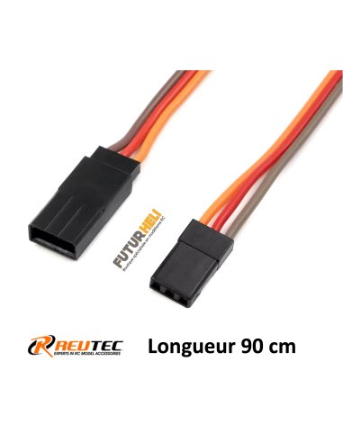 Rallonge servo JR longueur 90cm 22 AWG - 0.34mm2