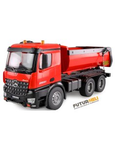 Camion benne Arocs Mercedes benz Rouge Complet