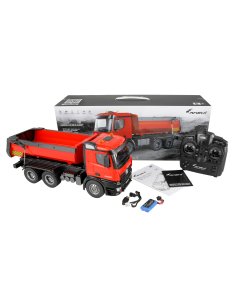 Camion benne Arocs Mercedes benz Rouge Complet 2