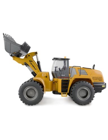 Chargeurs eRC sur pneus avec godet metal levé