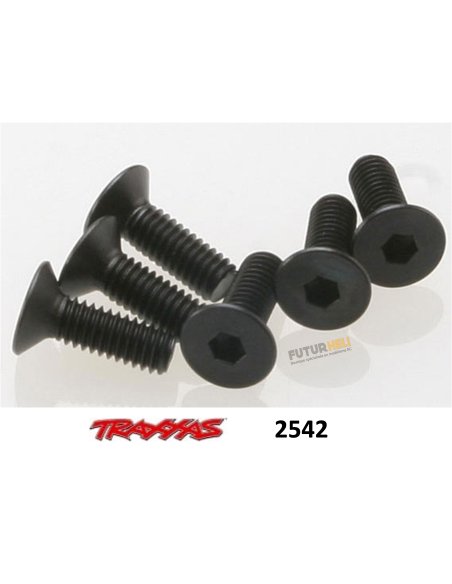 Vis tête BTR fraisé M4x12mm (x6) Traxxas 2542