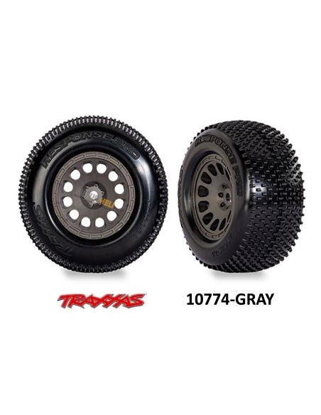 Traxxas Futurheli Roues Mini-XRT monté collé (X2)  10774-GRAY