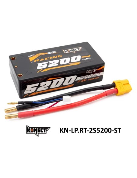 Batterie lipo 5200 Mah 2S 7,4v 100C Shorty