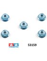 Tamiya 53159 écrous 4 mm alu anodisé bleu (x5)  futurheli
