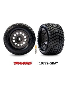 Roues Mini-XRT Gravix avant (x2) Traxxas 10772-GRAY futurheli