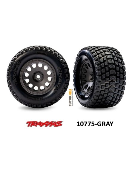 Roues Mini-XRT Gravix arrière (x2) Traxxas 10775-GRAY