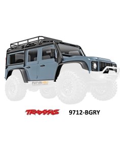 TRX-4M carrosserie Land Rover Defender gris clair Traxxas 9712-BGRY